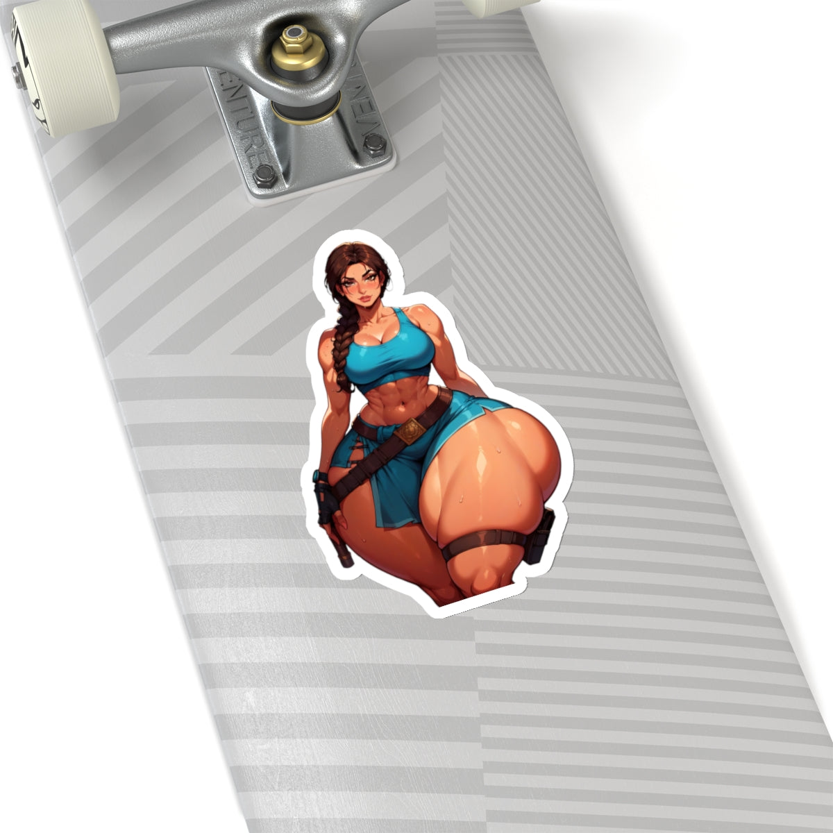 Popular Video Game Girl Sticker Explorer Adventurer Sexy Women Stickers Female Character E977