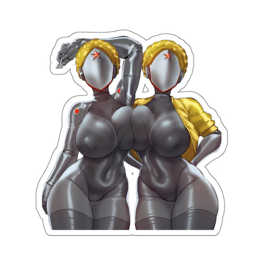 E13 Robot Twins Sticker,Cartoon Stickers,Anime Stickers,Manga Stickers,Comics Stickers,Funny Stickers