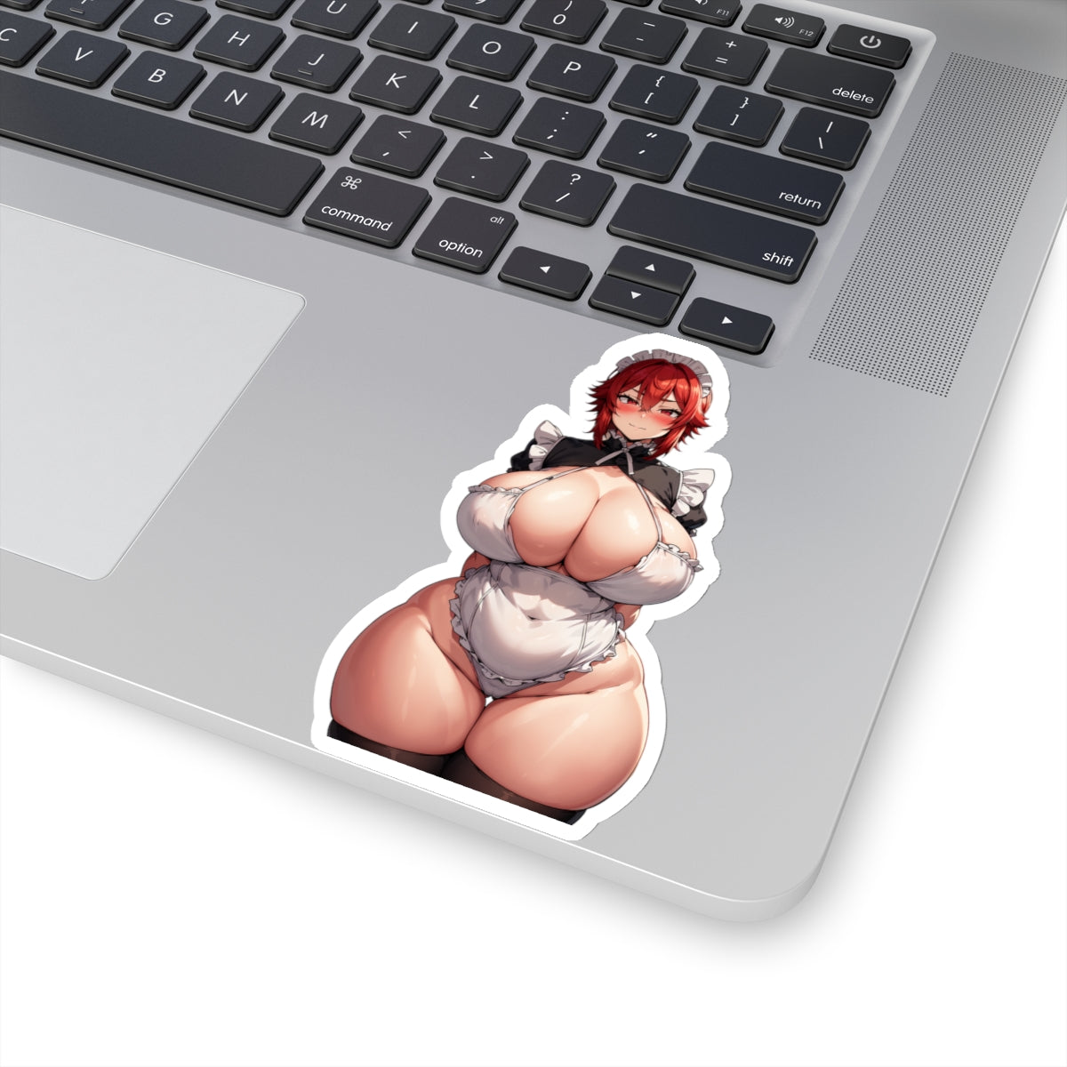 Sexy Anime Maid Hot Curvy Girl Lewd Ecchi Thick Women White or transparent Vinyl Stickers E419