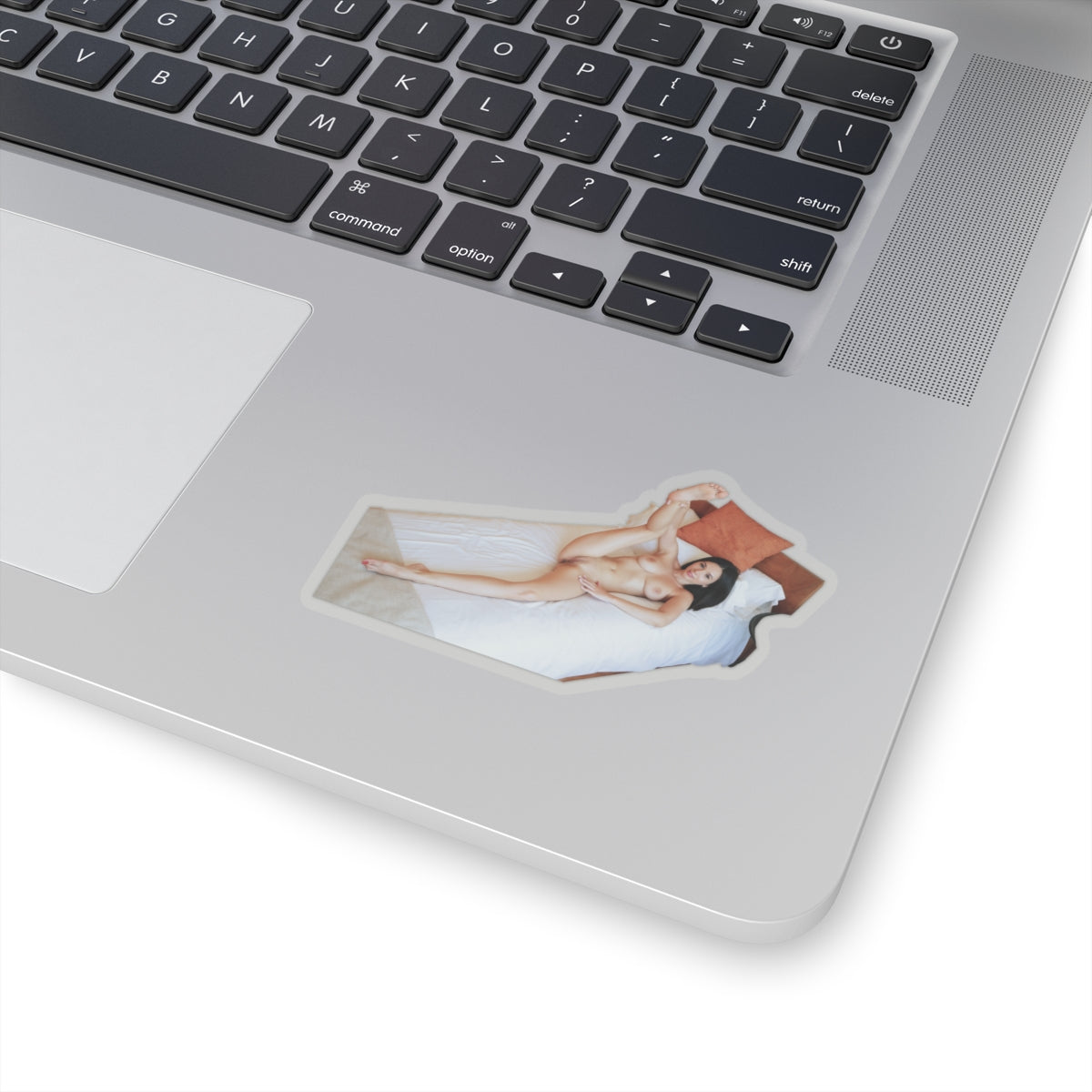 Sexy Girl on the Bed Sticker
