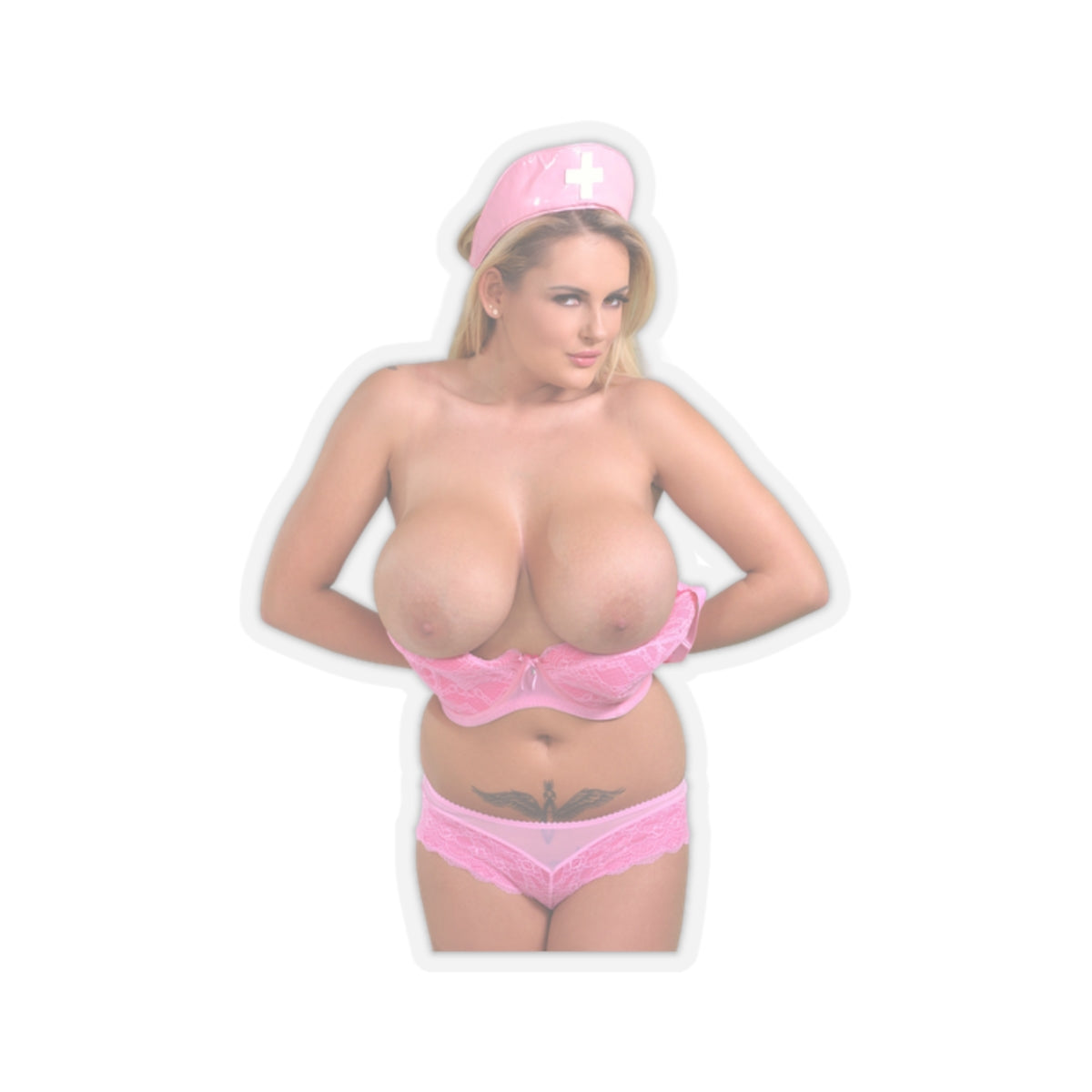Katie Big Boobs Adult Girl Sticker