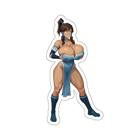 Cartoon Female Character Sticker Funny Anime Stickers Parody Humor Stickers For Laptops Watre Bpttles Wall Window E987