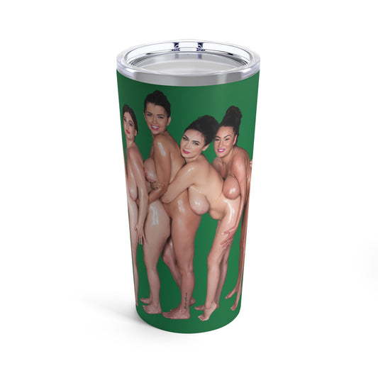 Naked Girls Tumbler Nude Women Coffee Cup Uncensored Pinup Tumbler for Cold Hot Drinks 20oz Travel Mug Stainless Steel T2 (20oz,green)