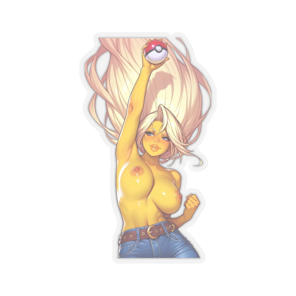 Cartoon Girl Naked Sticker Big Boobs Anime Decals High Quality Stickers