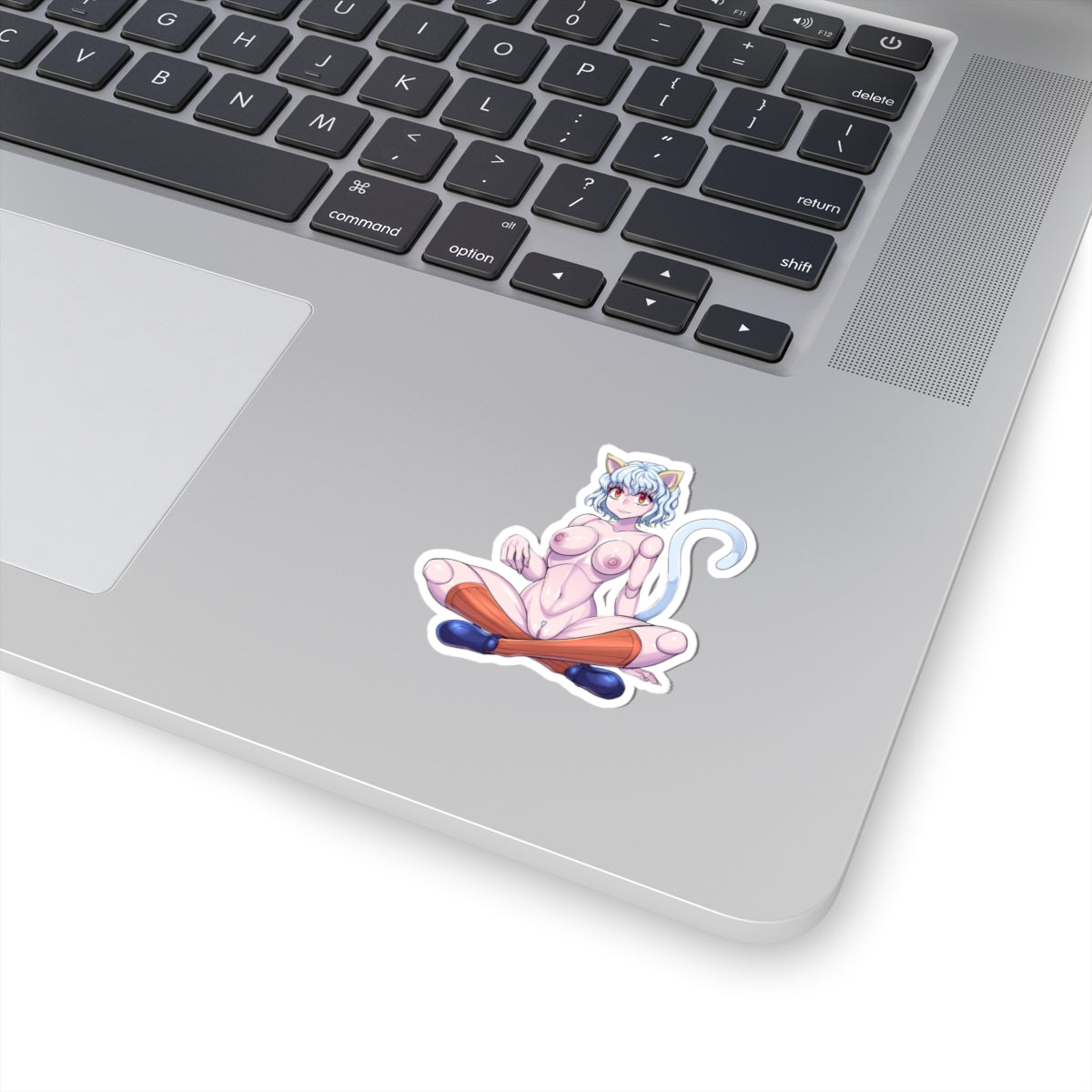 Pito Cat Girl Anime Sticker Manga Lewd Stickers White or Transparent Large Huge Vinyl Laptop Stickers E433