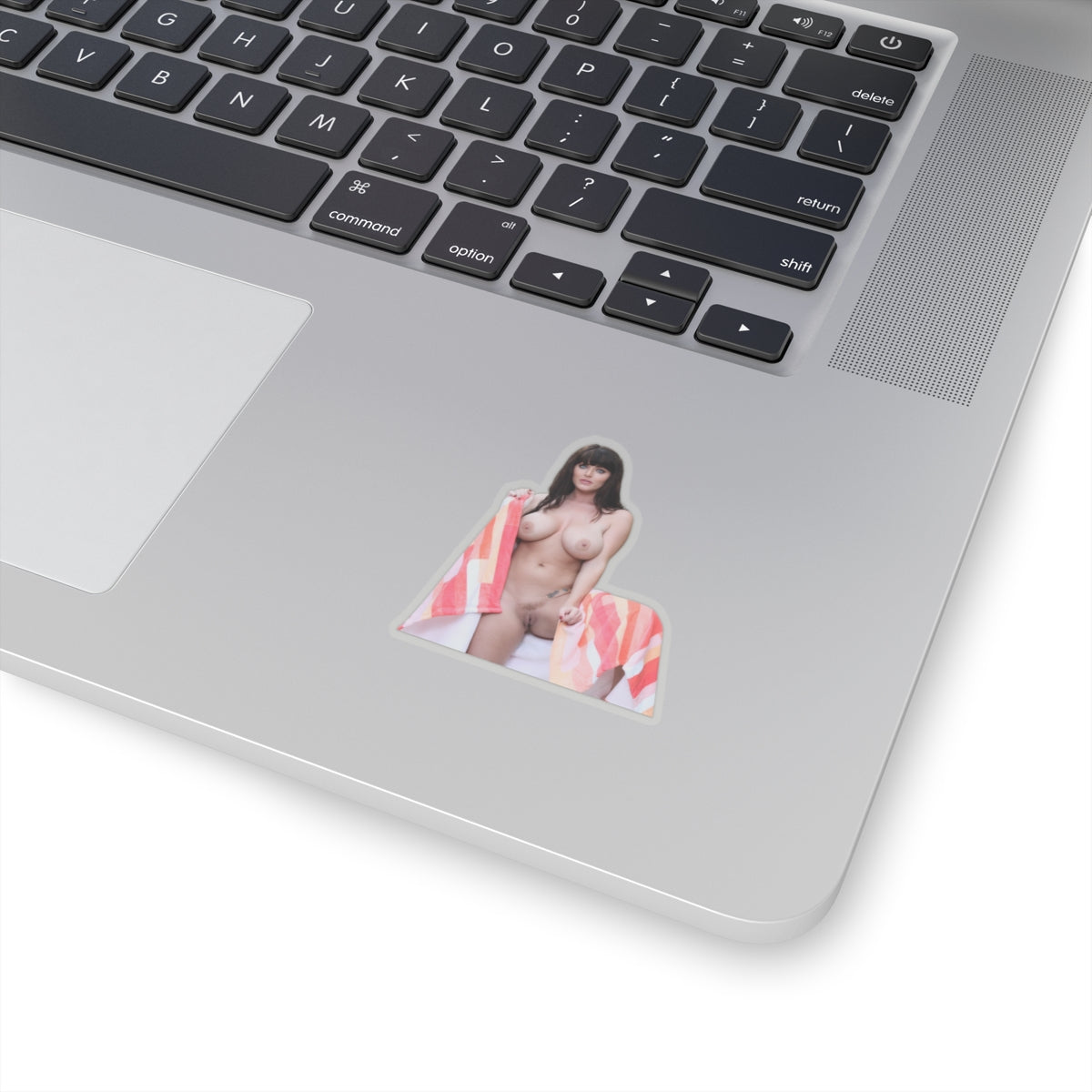 Stunning Sexy Woman Sticker, Beautiful Eyes Girl Decal, Towel Pinup Model Vinyl Sticker,Nude Girls Stickers