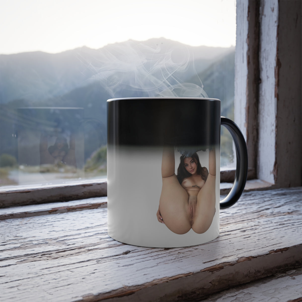 Nude Woman Coffee Mug 11oz Color Changing Cup Sexy Girls Pinup Design Uncensored Mugs