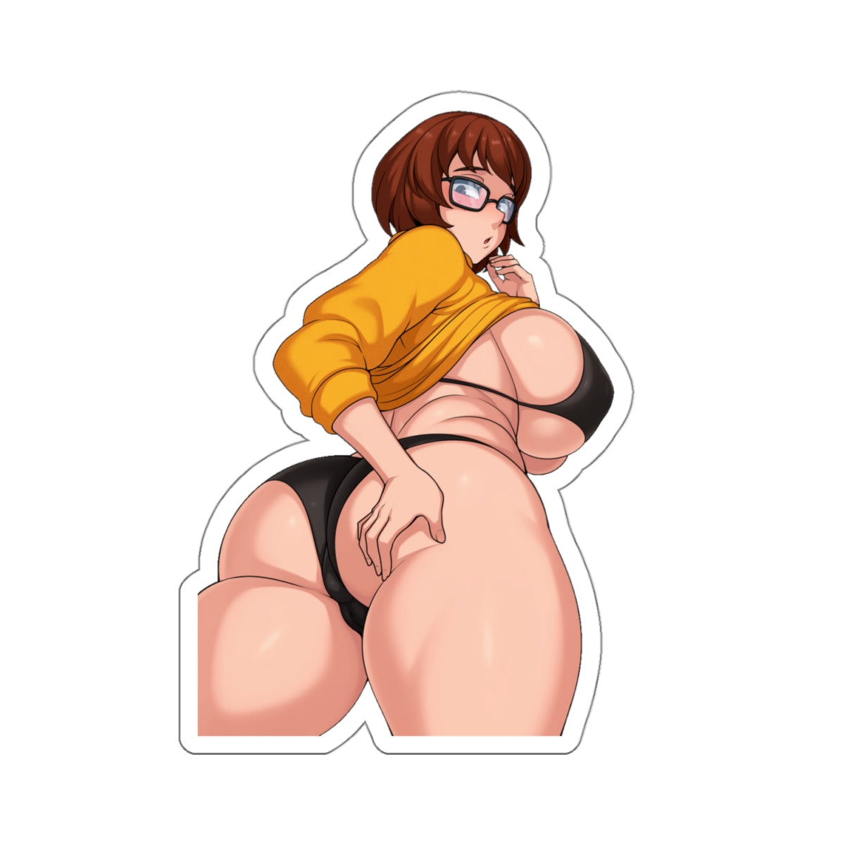 Hot Cartoon Girl,Cartoon Sticker,Sexy Women,Anime Manga Cartoon Kawaii Waifu Lewd Ecchi Sticker,E66