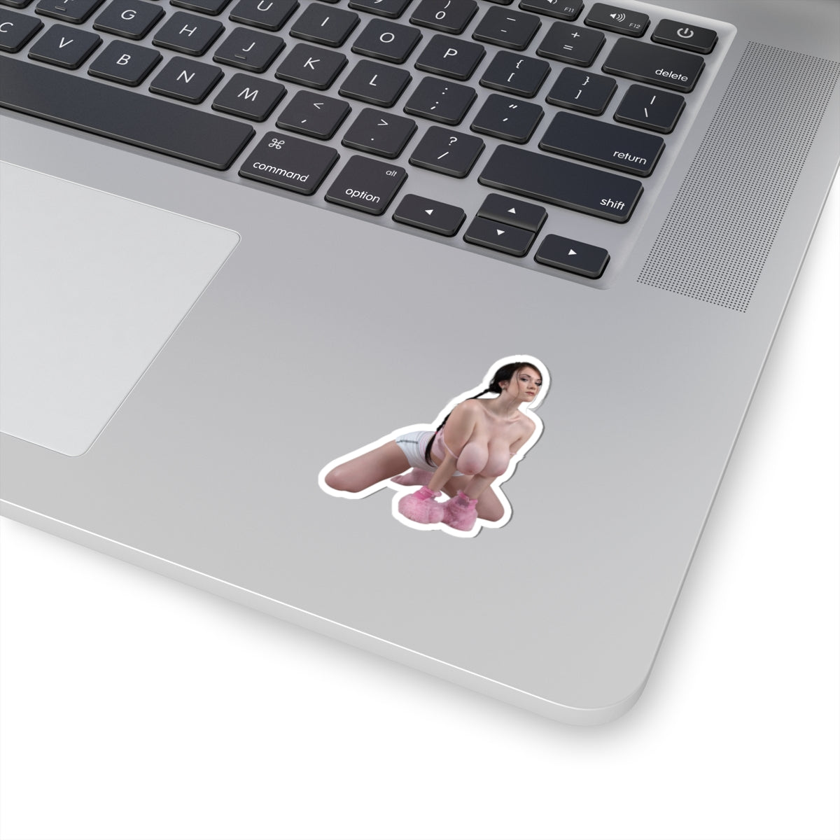 Attractive Curvy Girl Sticker Fashion Model Decal