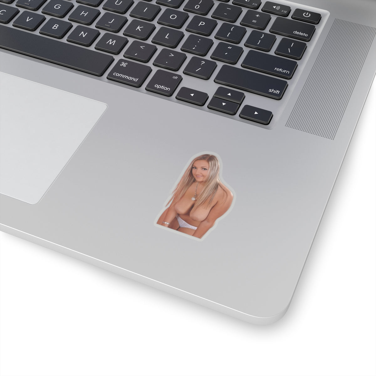 Busty Blond Naked Sticker