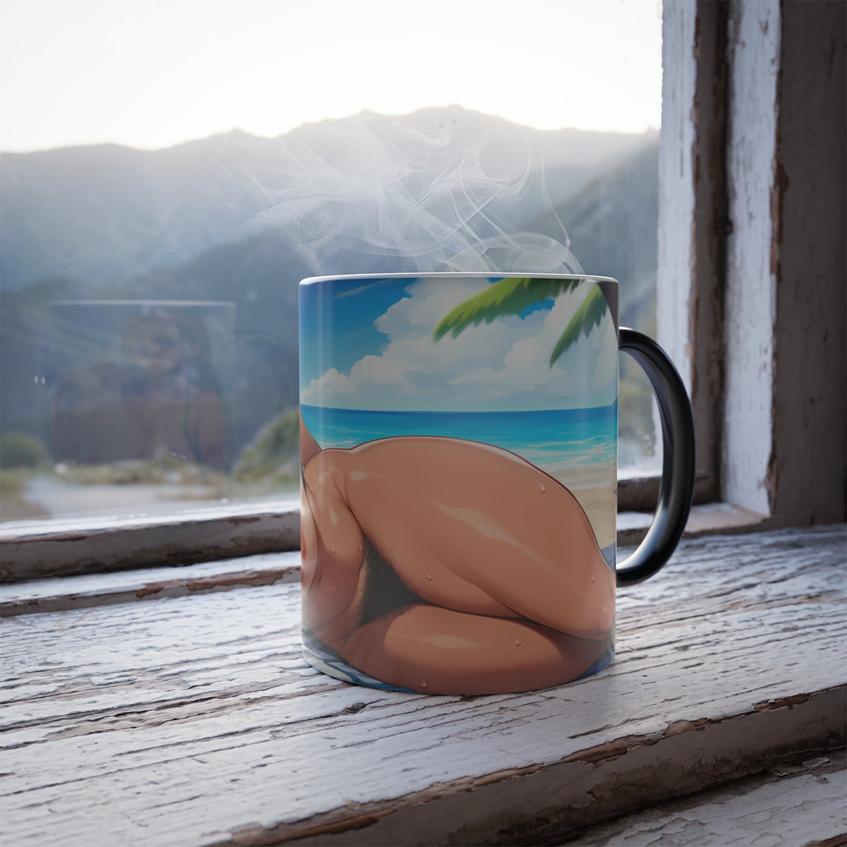 Hentai Anime Girl Color Morphing Mug 11oz Uncensored Mugs