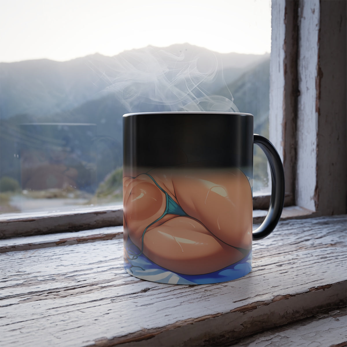 Big Tits Anime Girl Color Morphing Mug 11oz Hentai Cups