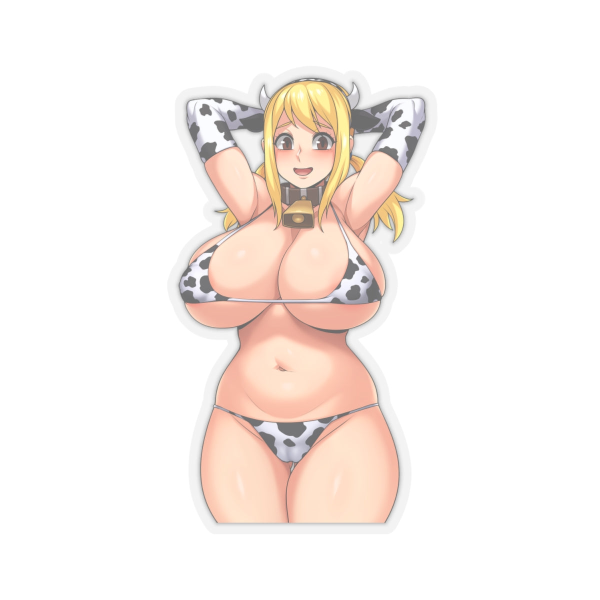 Lucy Sticker cowgirl anime girl ecchi anime stickers lewd stickers for laptop water bottle posters canvas t-shirt E742