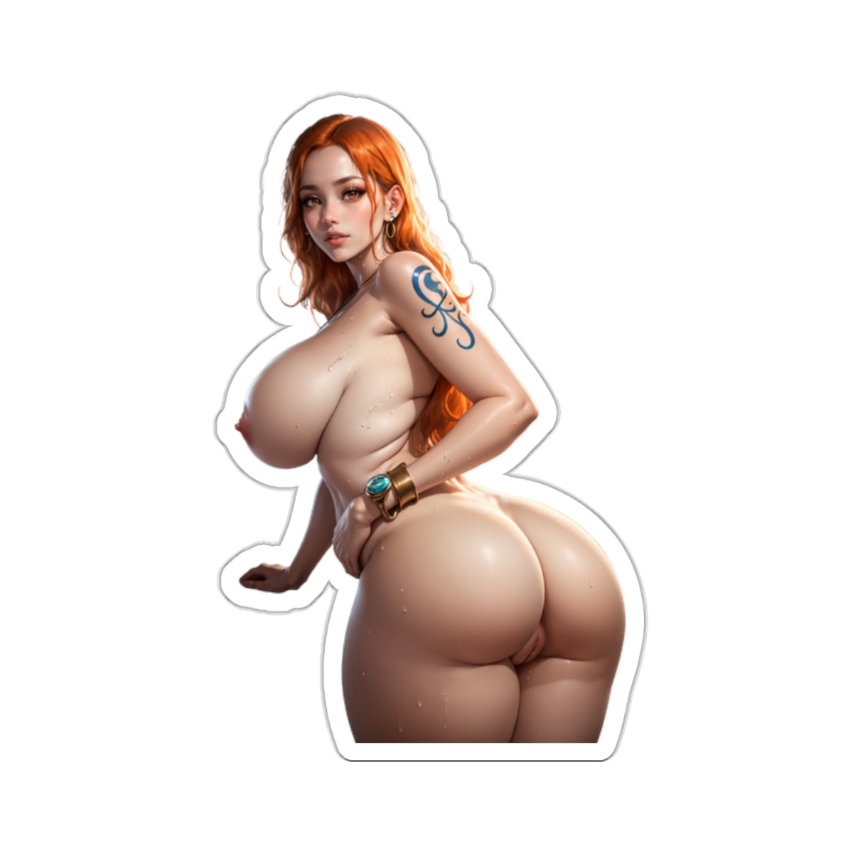 Adult Anime Sticker,Mature Stickers,Lewd Anime Stickers,Ecchi Anime Stickers,Naked Girl,Nude Women,Beautiful Female,4 Sizes Stickers,E343