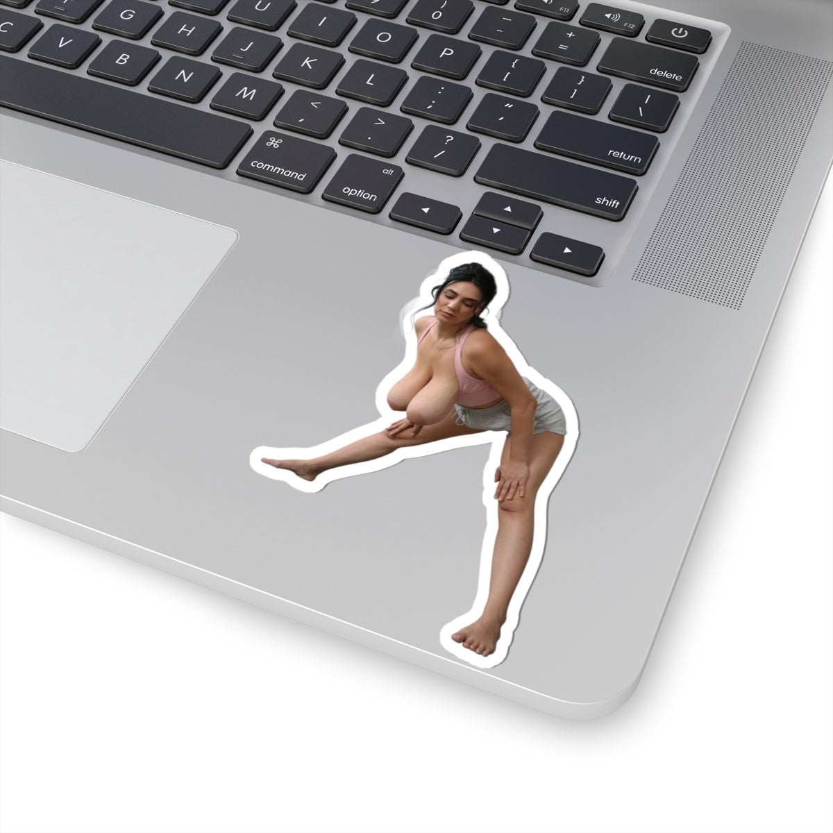 curvy gym woman stickers