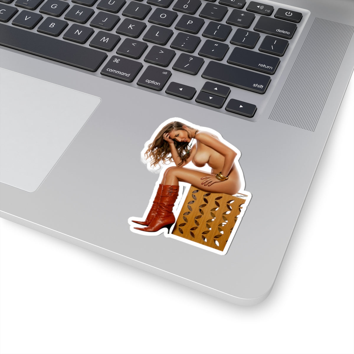 Vintage Nude Girl Sticker Retro Pinup Woman Vinyl Decal