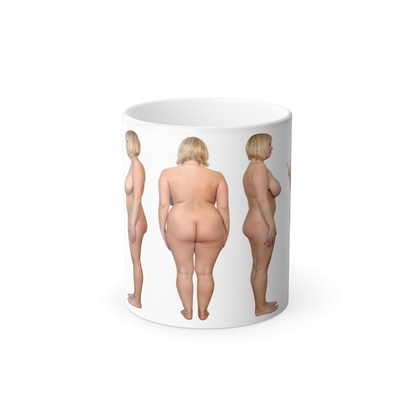 Naked Women Color Morphing Mug 11oz Nude Girl Design Pinup Uncensored Funny Gift Coffe Mugs
