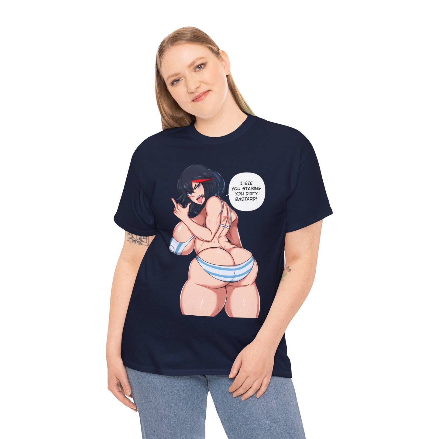 Sexy Anime Girl t-shirt Anime t-shirts Manga t-shirts Meme Tshirt Ass T-shirts Cartoon Shirt Lewd Anime T-shirts Black Tshirt Sizes From M to 5XL