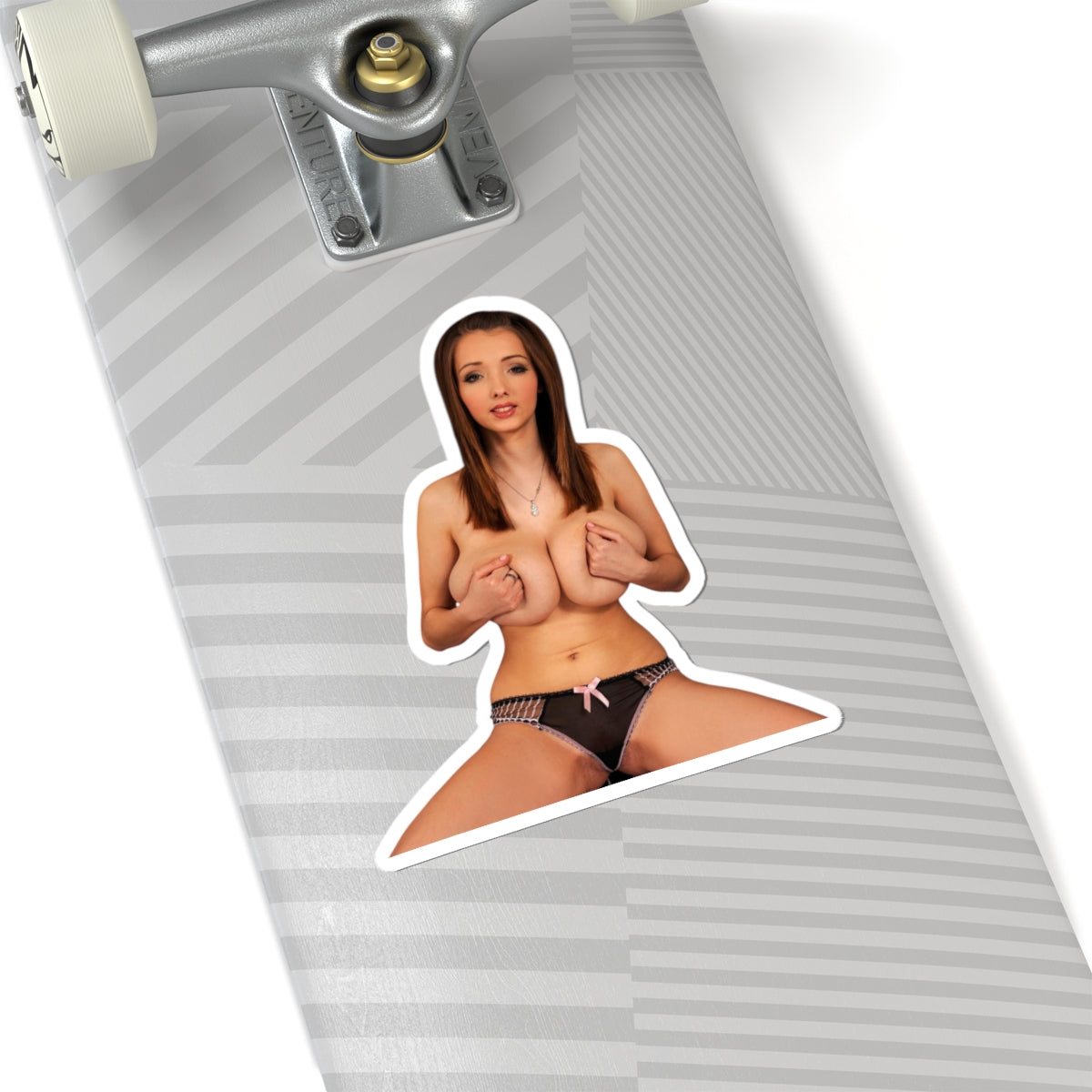 Big Breasts Pinup Girl Sticker