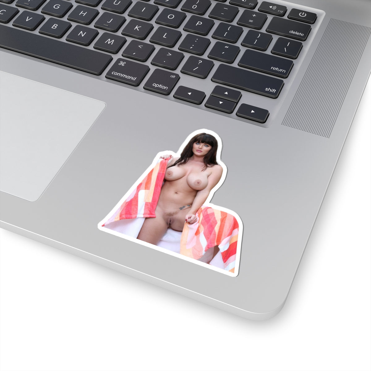 Stunning Sexy Woman Sticker, Beautiful Eyes Girl Decal, Towel Pinup Model Vinyl Sticker,Nude Girls Stickers