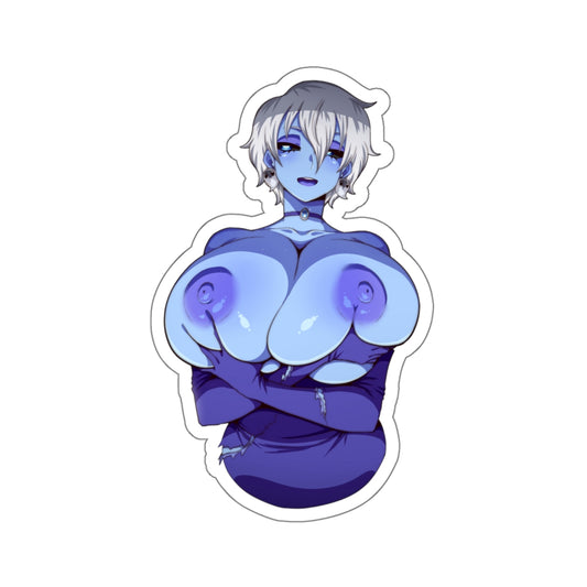 Blue Ghost Sticker,Anime Laptop Sticker,Anime Stickers,Lewd,Ecchi,Cartoon Stickers,Manga Stickers,Hentai Stickers,E264