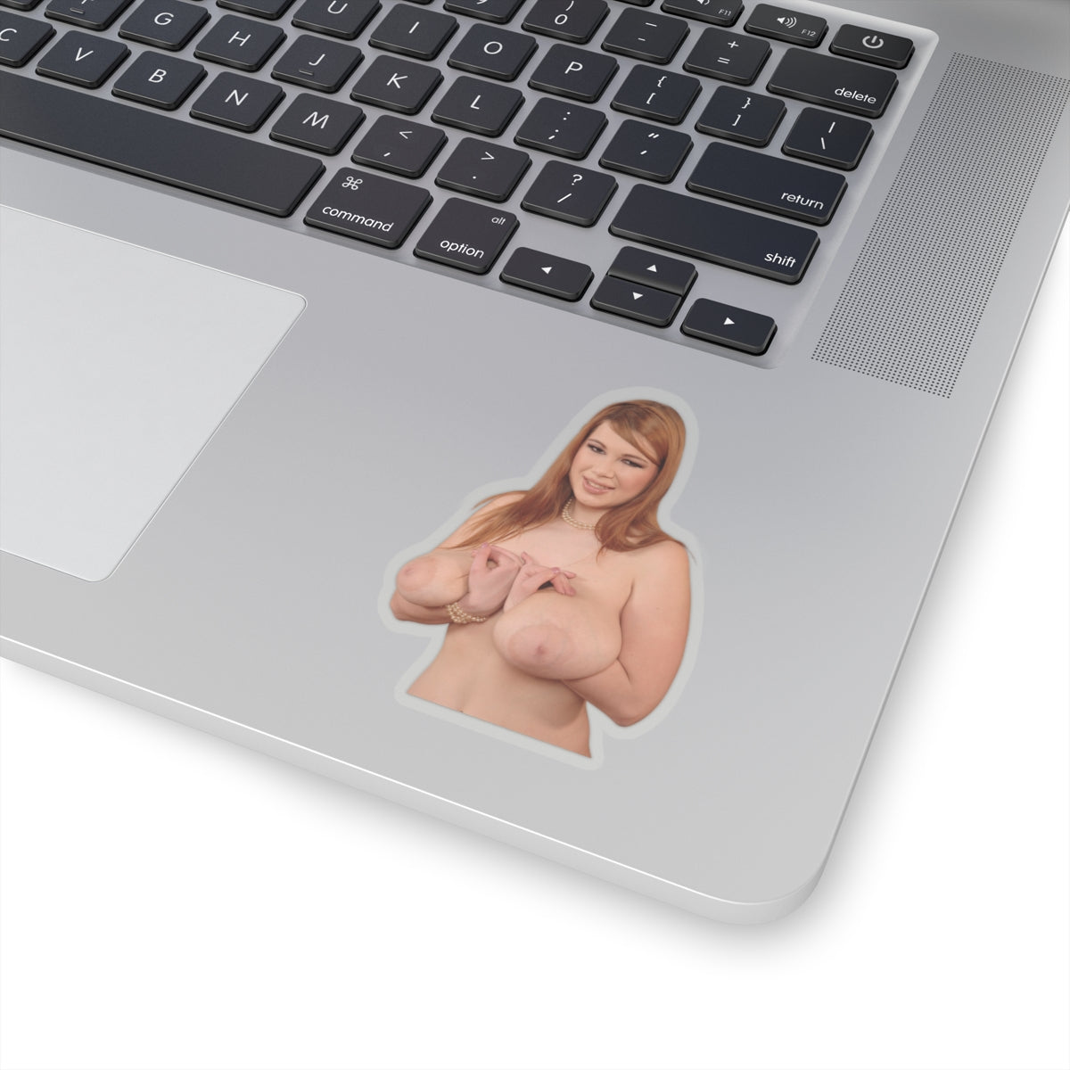 Busty Pinup Model Sticker