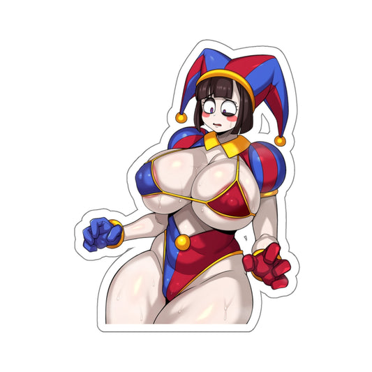 Jester Sticker Funnywoman Clown Comedian Harlequin Joker Stickers Cartoon Adult Anime Lewd Stickers 4 Sizes E606