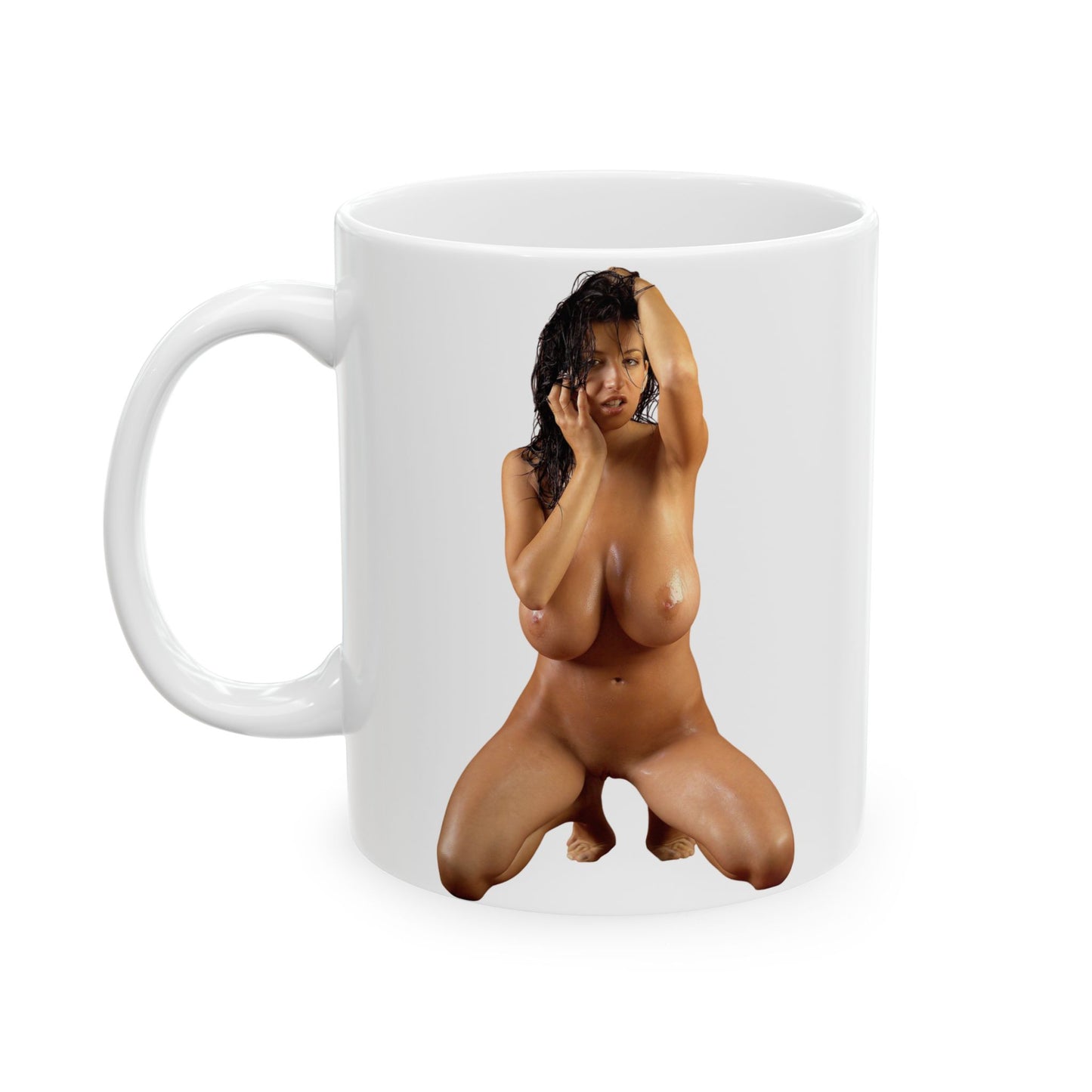 Naked Girl Big Boobs Model Adult Mugs Gift For Men Chrismas Present Ceramic Mug, (11oz, 15oz)