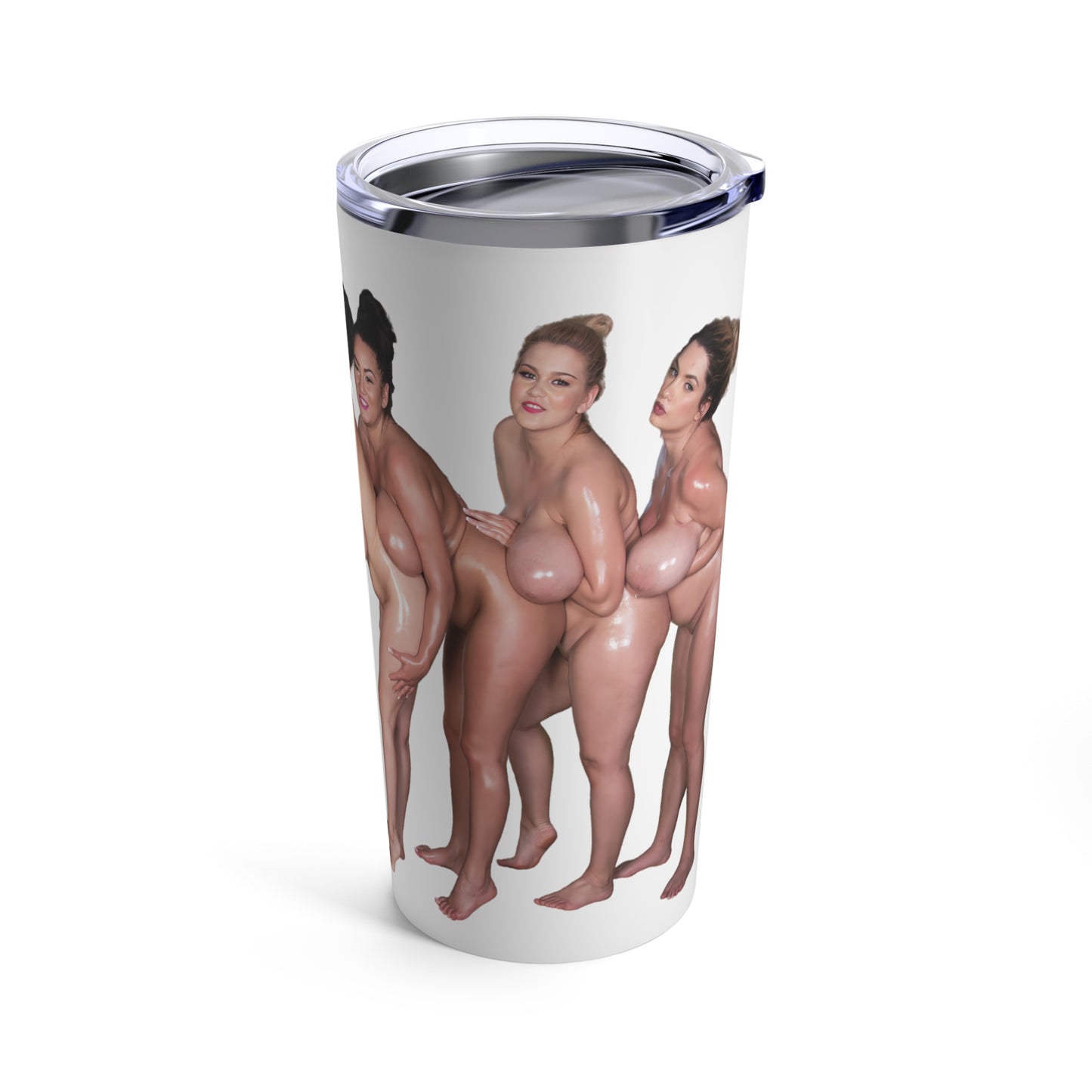 Naked Girls Tumbler Nude Women Coffee Cup Uncensored Pinup Tumbler for Cold Hot Drinks 20oz Travel Mug Stainless Steel T2 (20oz,white)