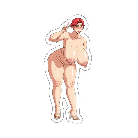 naked women,nude girl,manga girl,female stickers,anime stickers for him,men stickers,funny stickers,4 sizes white or transparent big stickers,E574