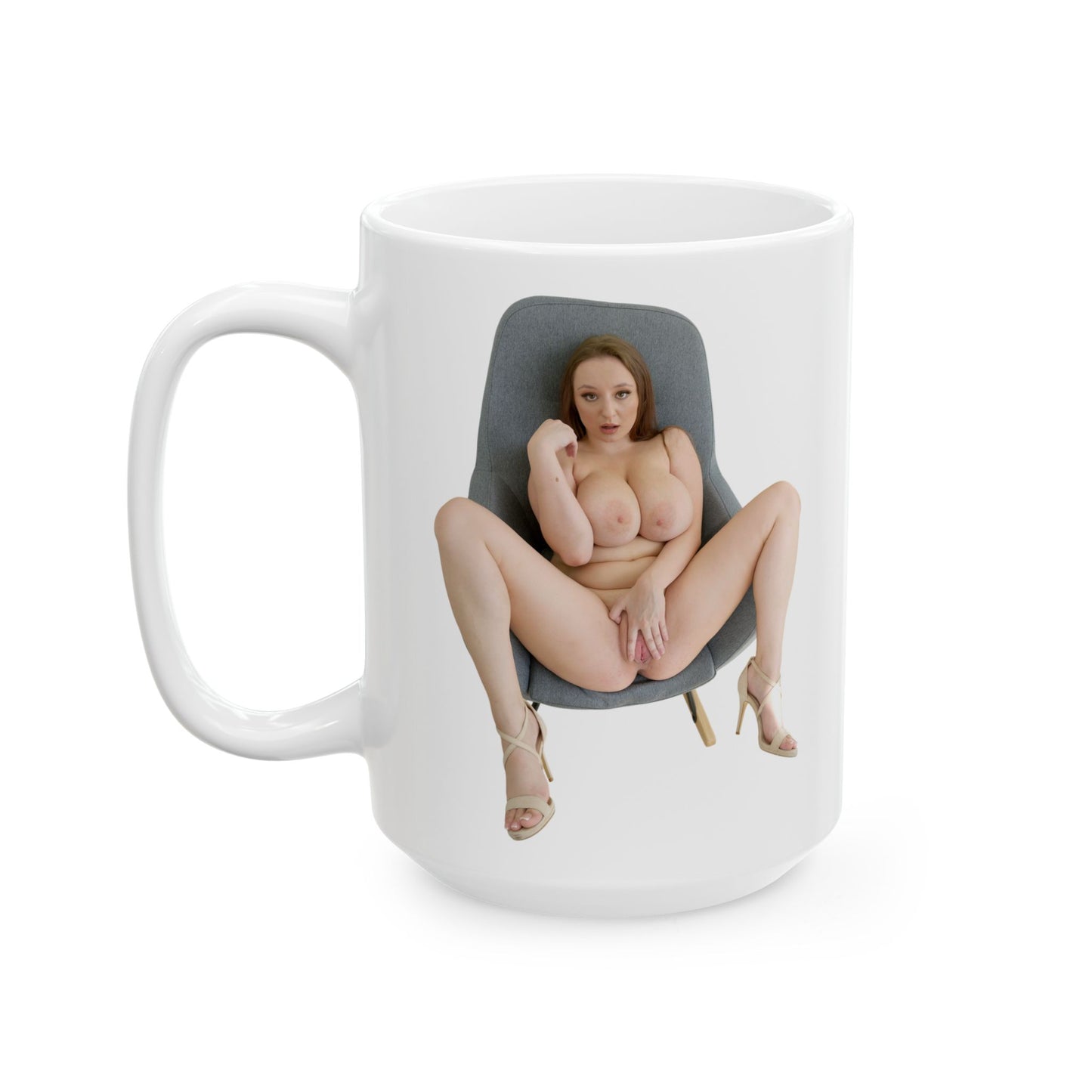 Naked Girl Big Tits Model Sexy Women Uncensored Mugs Ceramic Mug, (11oz, 15oz)
