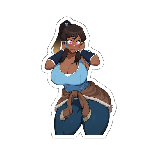 Cartoon Girl Sticker Cute Beautiful Women Stickers For Laptop Water Bottle Wall E971