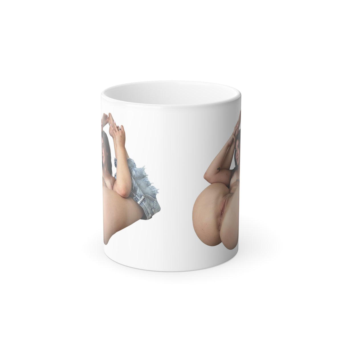 Naked Woman Coffee Mug 11oz Heat Reactive Color Changing Cup Sexy Girl Design