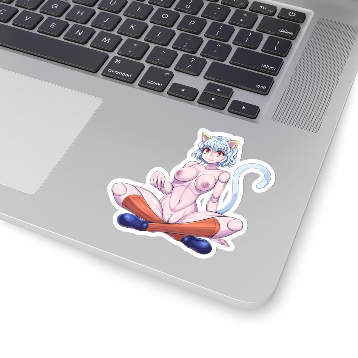 Pito Cat Girl Anime Sticker Manga Lewd Stickers White or Transparent Large Huge Vinyl Laptop Stickers E433