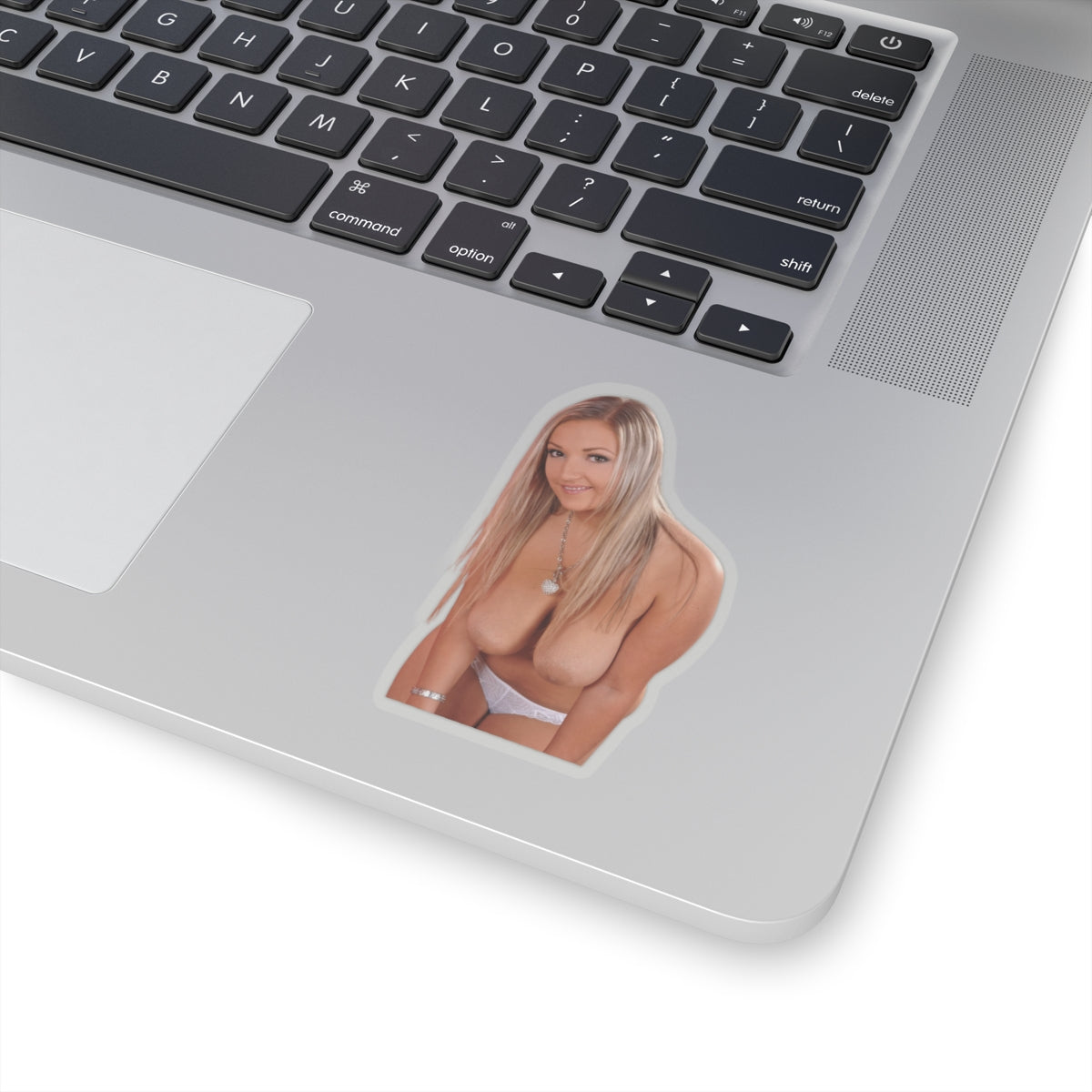 Busty Blond Naked Sticker