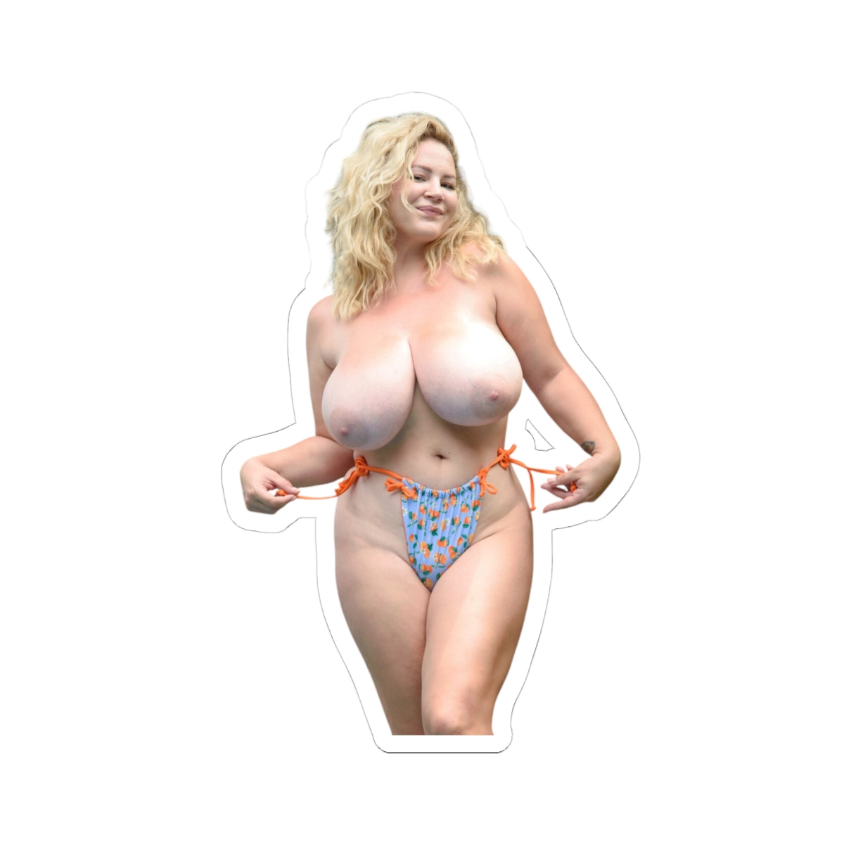Sexy Nude Pin-Up Beauty Sticker Big Boobs Girl Adult Vinyl Car Laptop Decal