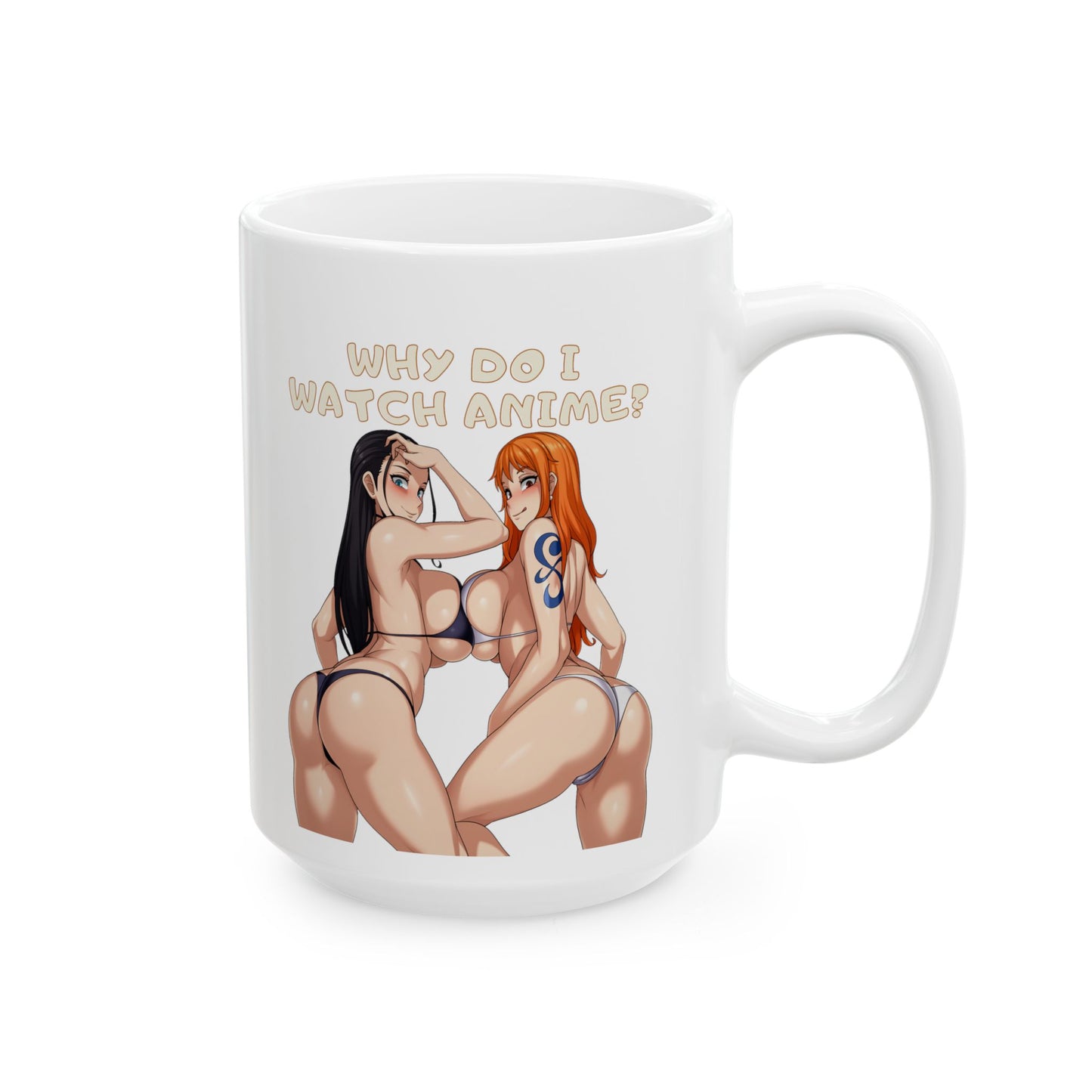 Why do i watch anime? Anime Mug Lewd Anime Mugs Coffee Cup Ecchi Pinup Girls 11oz 15oz White or Black Mugs M30A