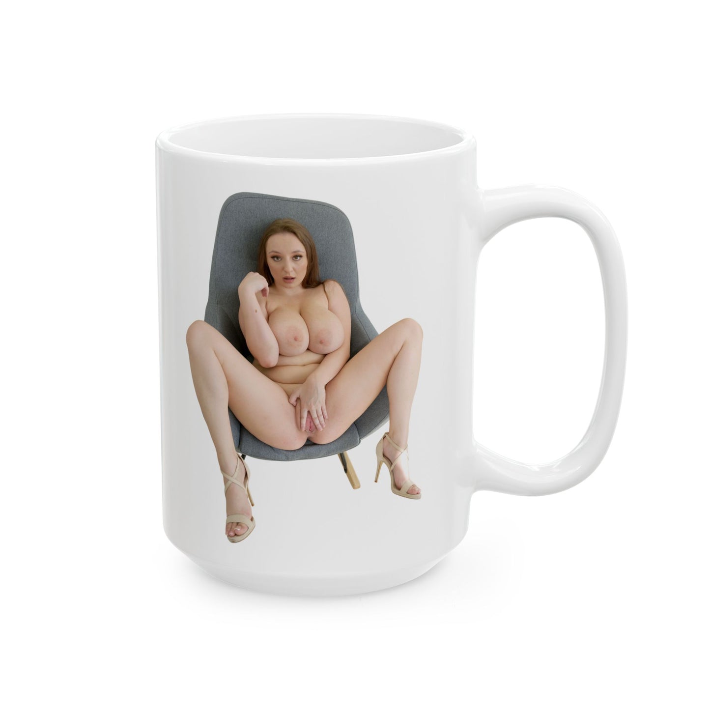 Naked Girl Big Tits Model Sexy Women Uncensored Mugs Ceramic Mug, (11oz, 15oz)