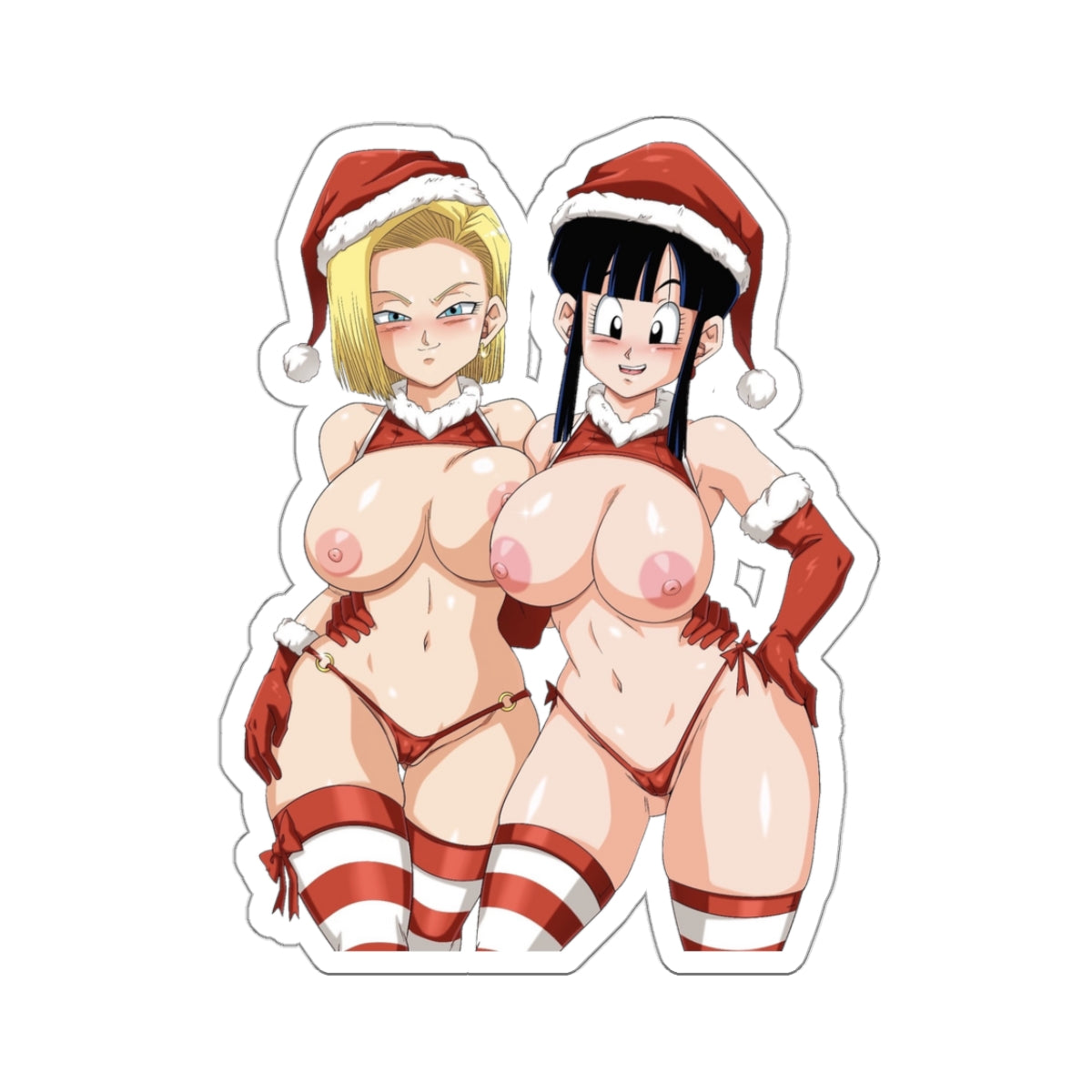 X-Mas Sticker Anime Girls Stickers E1084