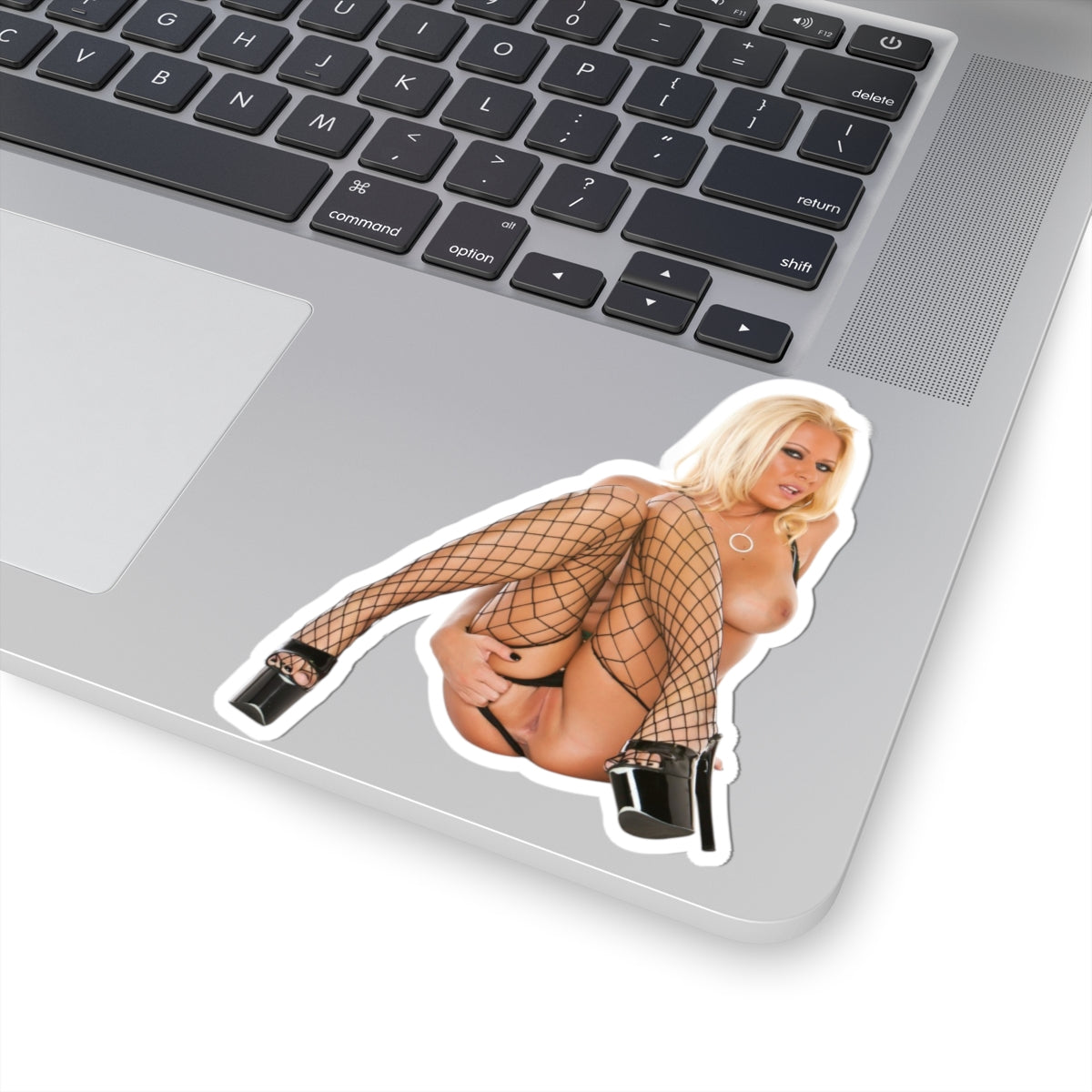Sexy Blond Girl Naked Sticker