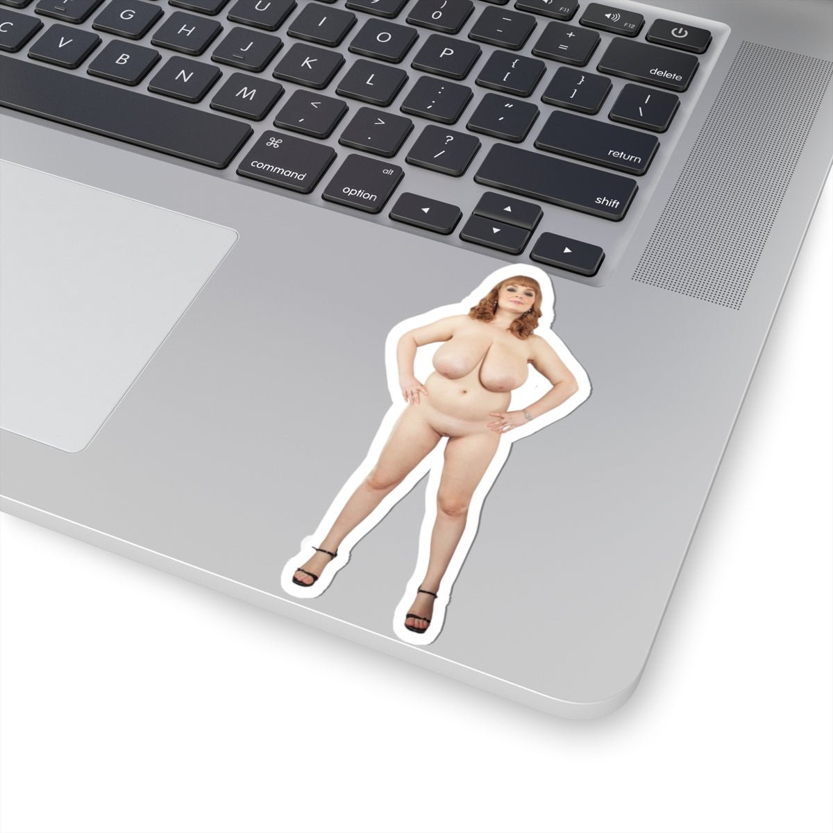 Big Boobs Thicc Curvy Naked Girl Sticker