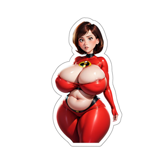 Cartoon Female SuperHero Sticker Toon Stickers Big Brest Women Funny Stickers For Laptop Water Bottle NoteBook Phone E647