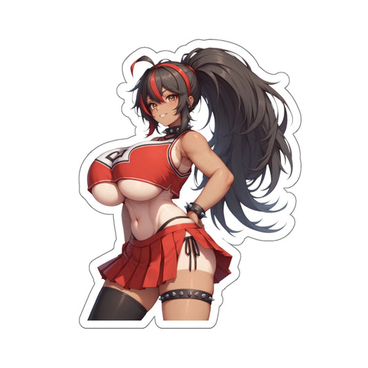 Cheer Girl Sticker Cheerleader Stickers Athletics Game Sport Anime Stickers Cartoon Manga Kawaii Cute Women Sticker E1011