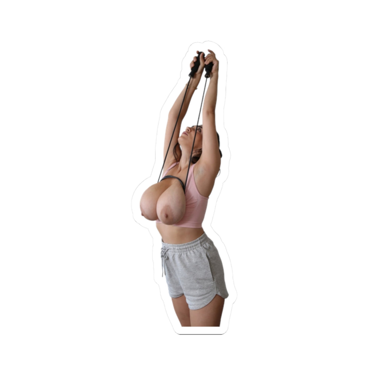 sexy fitness girl stickers
