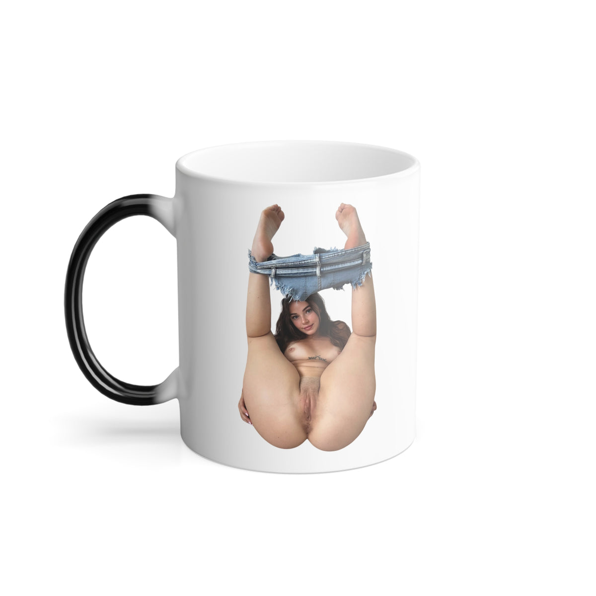 Nude Woman Coffee Mug 11oz Color Changing Cup Sexy Girls Pinup Design Uncensored Mugs
