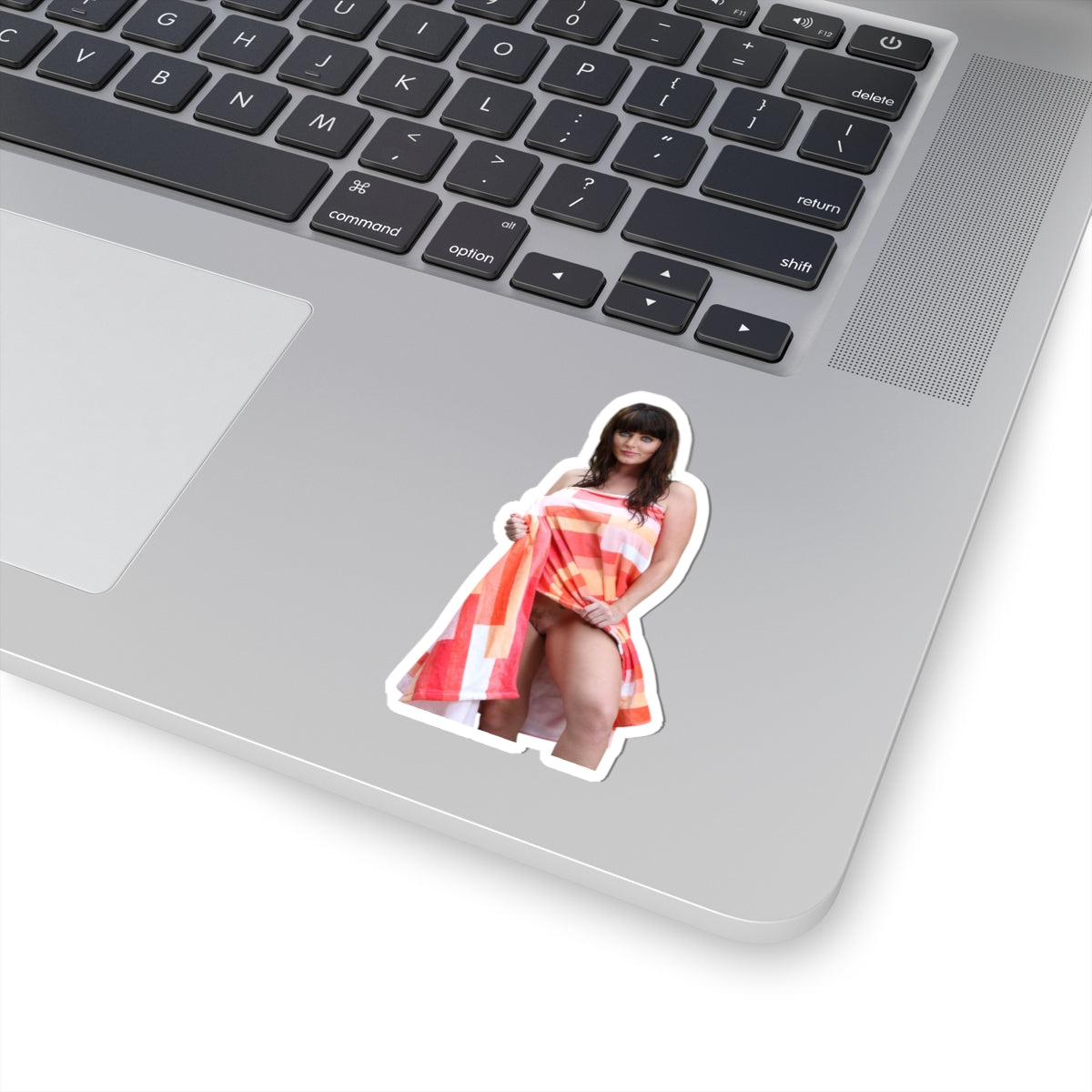 Beautiful Sexy Girl Sticker, Stunning Eyes Woman in Towel, Glamour Female Vinyl Decal