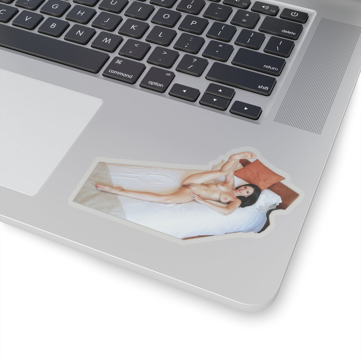 Sexy Girl on the Bed Sticker