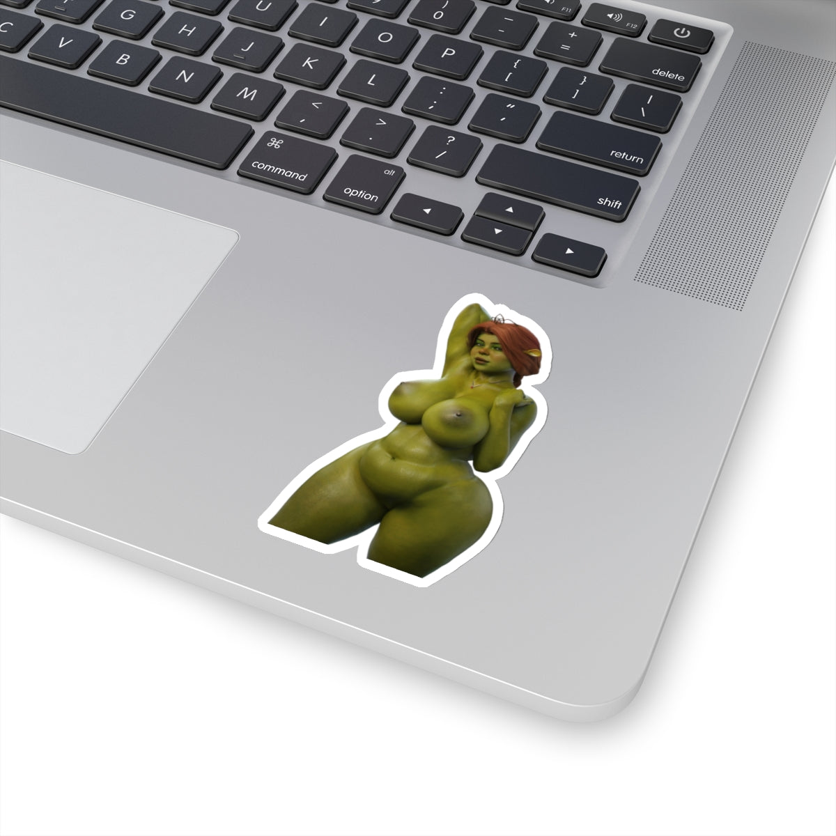 Ogre Sticker Green Girl Orge Princess Naked Animated Female Cute Sexy Cartoon Character A.I.Generated AI Art AI Generated Art E458