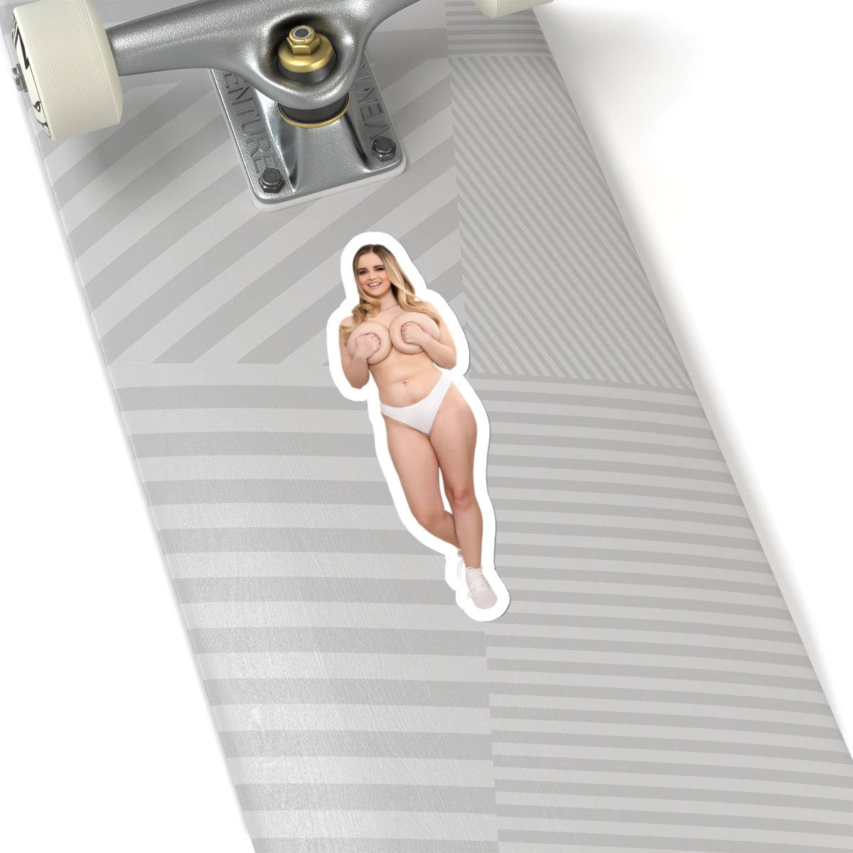 Stunning Women Sticker Beautiful Blond Pinup Stickers Sexy Girl Hot Model Vinyl Transparent or White Stickers E482