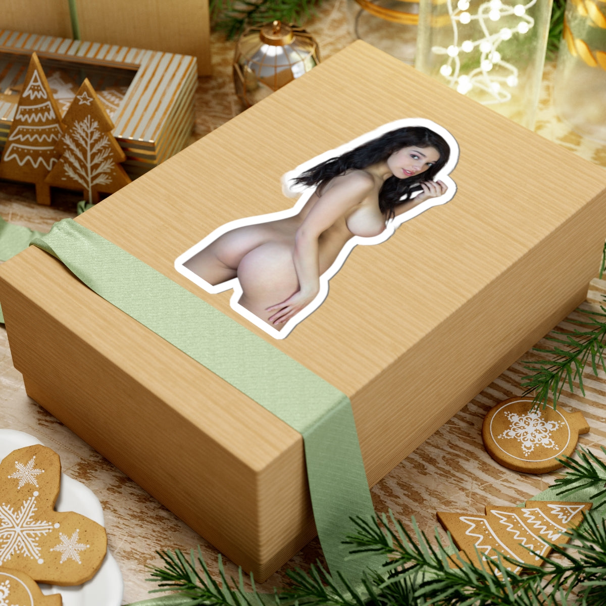 Sexy Nude Girl Decal Pinup Beauty Big Boobs Adult Vinyl Sticker Gift